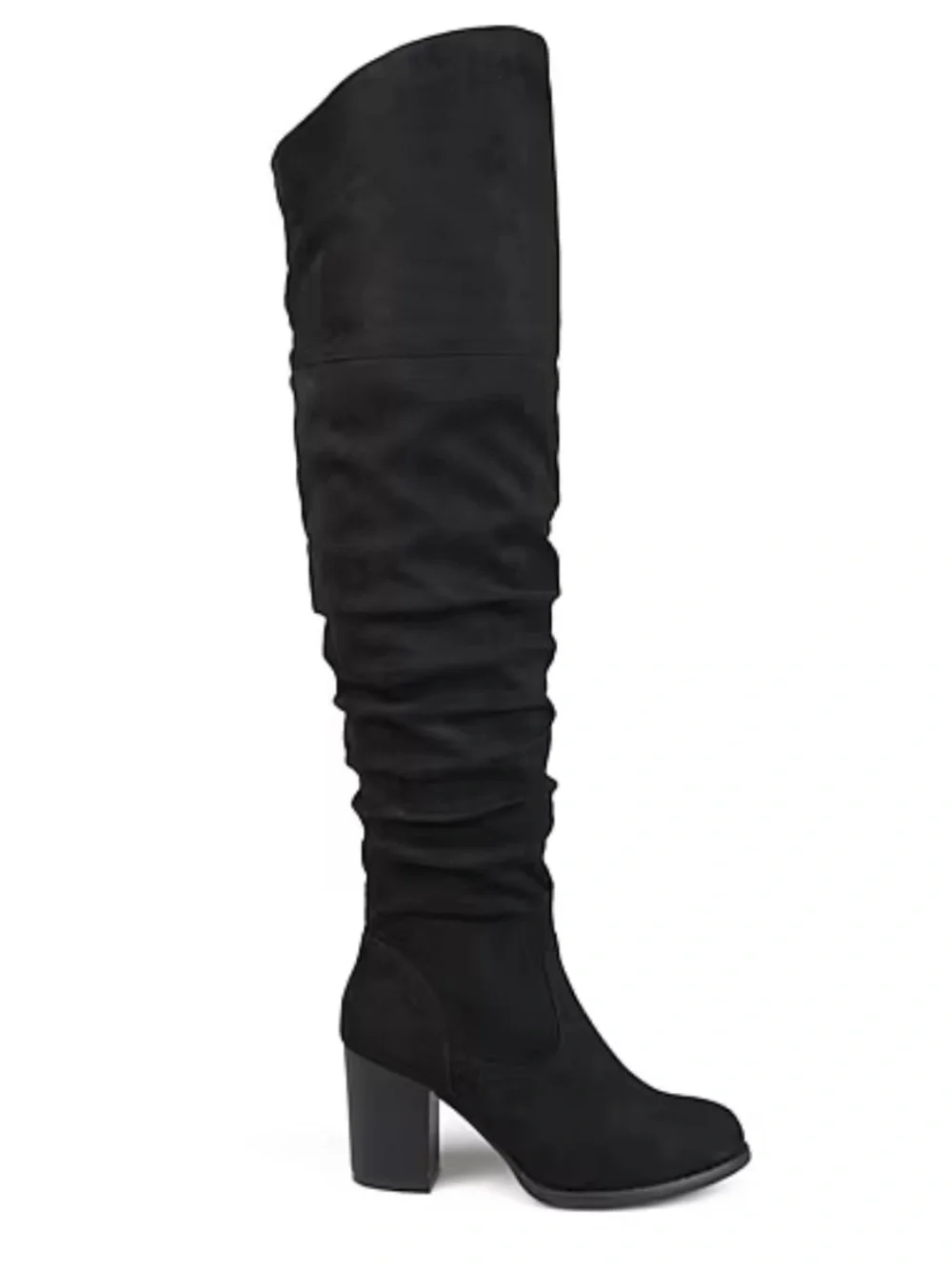 Women's KAISON Black Over-the-Knee Block Heel Boots